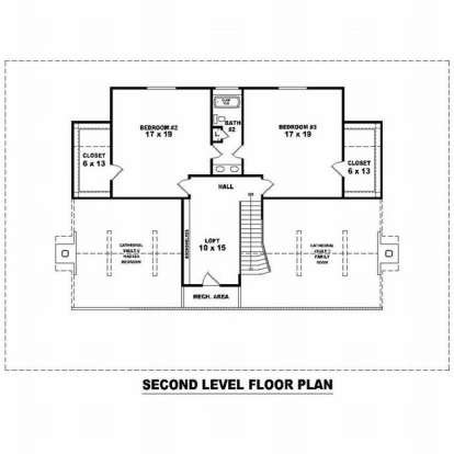Floorplan 2 for House Plan #053-01165