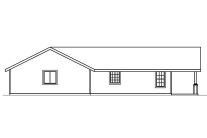 Ranch House Plan #035-00214 Elevation Photo