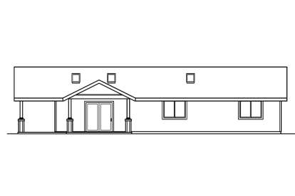 Ranch House Plan #035-00214 Elevation Photo