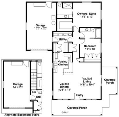 House Plan House Plan #865 Drawing 1