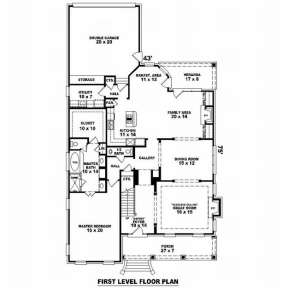 Floorplan 1 for House Plan #053-01170