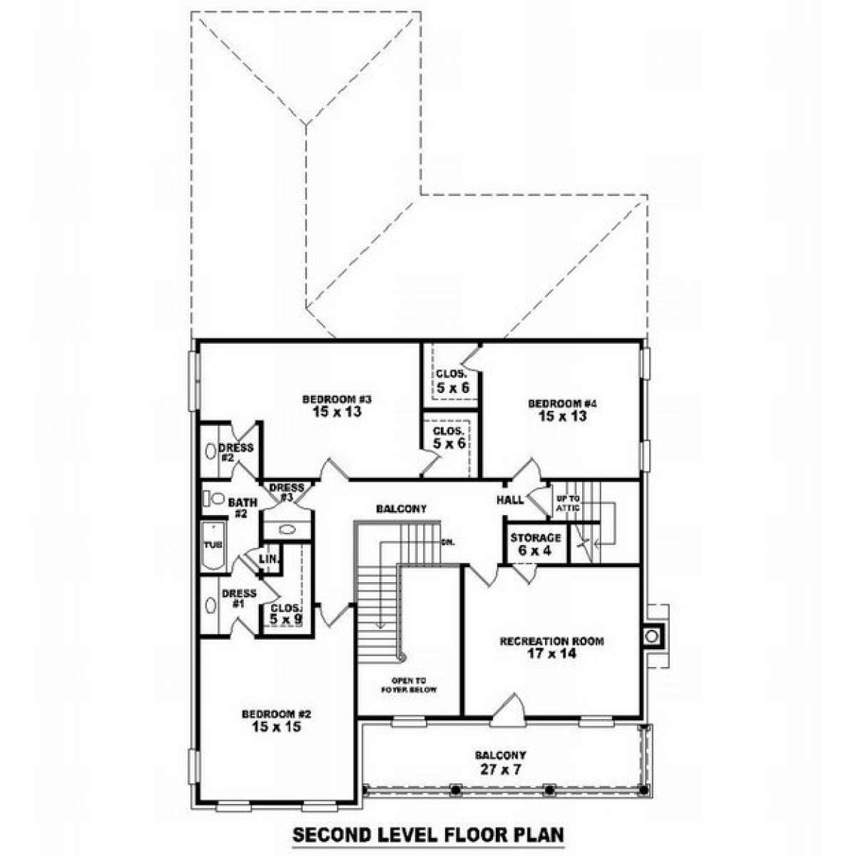 Floorplan 2 for House Plan #053-01170