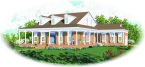 Traditional House Plan #053-01172 Elevation Photo