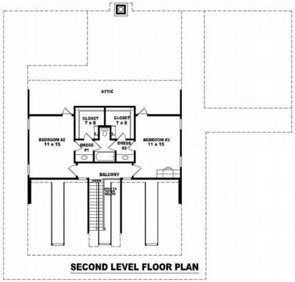 Floorplan 2 for House Plan #053-01172