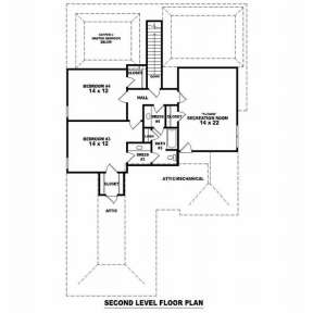 Floorplan 2 for House Plan #053-01173