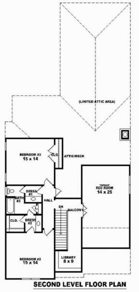 Floorplan 2 for House Plan #053-01175