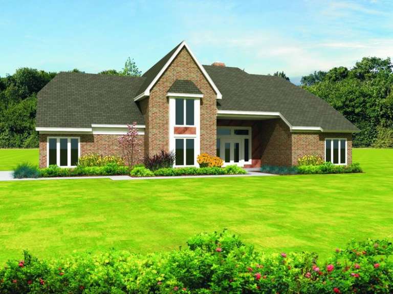 French Country House Plan #053-01178 Elevation Photo