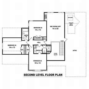 Floorplan 2 for House Plan #053-01178