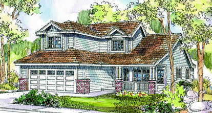 3 Bed, 2 Bath, 2045 Square Foot House Plan - #035-00215