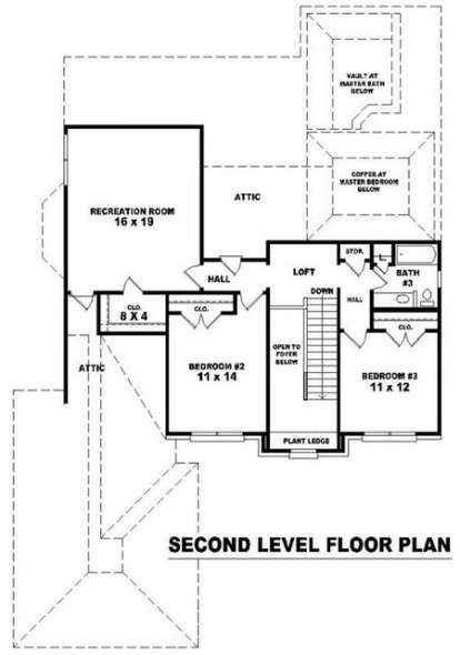 Floorplan 2 for House Plan #053-01181