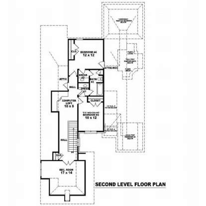 Floorplan 2 for House Plan #053-01182