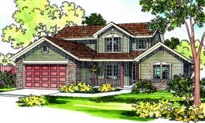 Country House Plan #035-00216 Elevation Photo