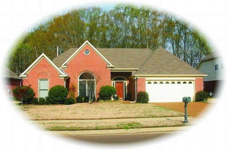 French Country House Plan #053-01190 Elevation Photo