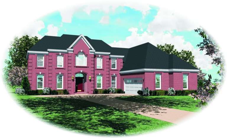 European House Plan #053-01197 Elevation Photo