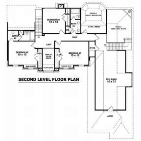 Floorplan 2 for House Plan #053-01197