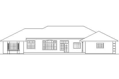 Ranch House Plan #035-00217 Elevation Photo