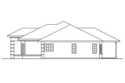 Ranch House Plan #035-00217 Elevation Photo