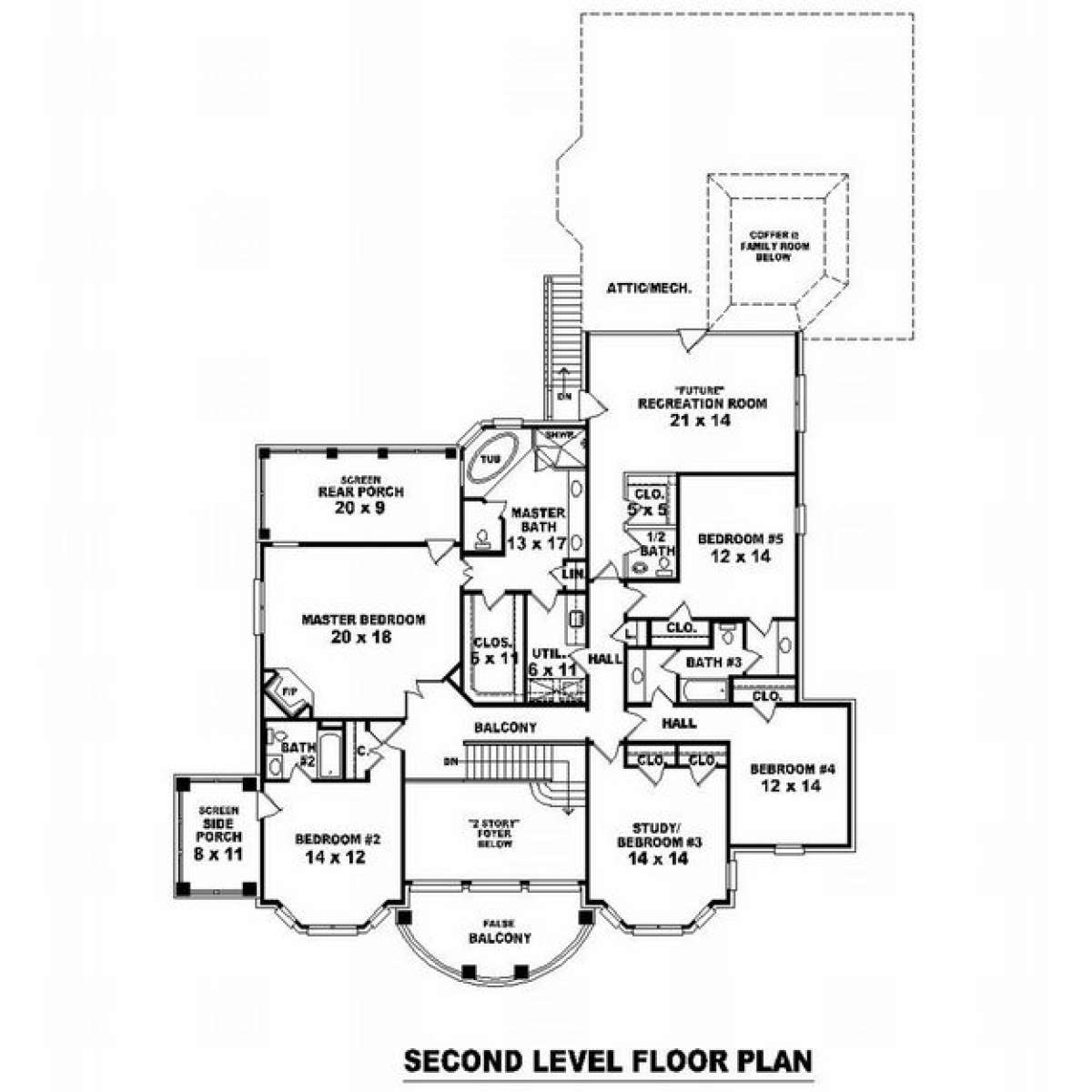 Floorplan 2 for House Plan #053-01205