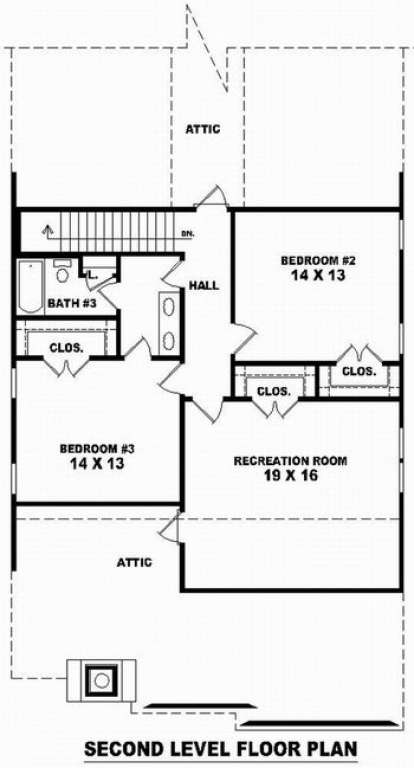 Floorplan 2 for House Plan #053-01211