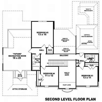 Floorplan 2 for House Plan #053-01214
