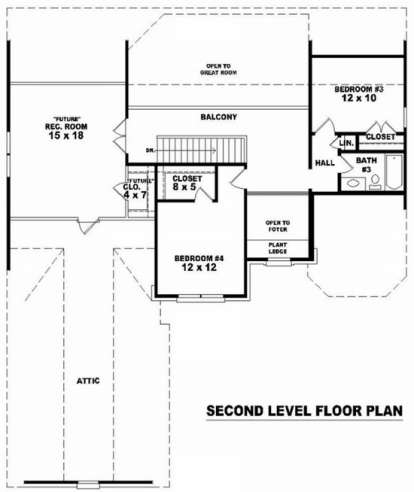 Floorplan 2 for House Plan #053-01219