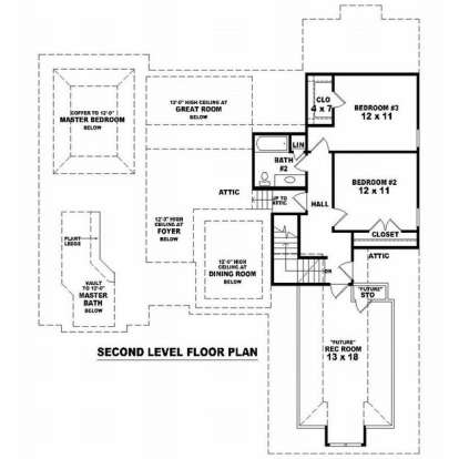 Floorplan 2 for House Plan #053-01222