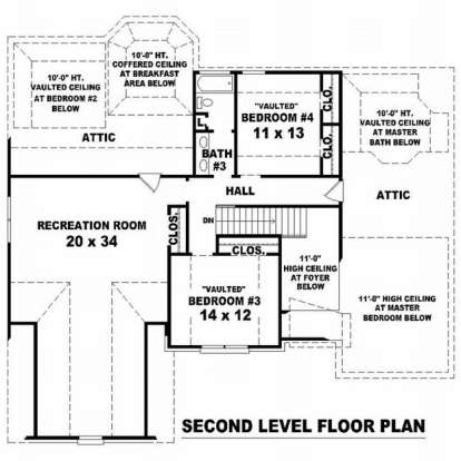 Floorplan 2 for House Plan #053-01225
