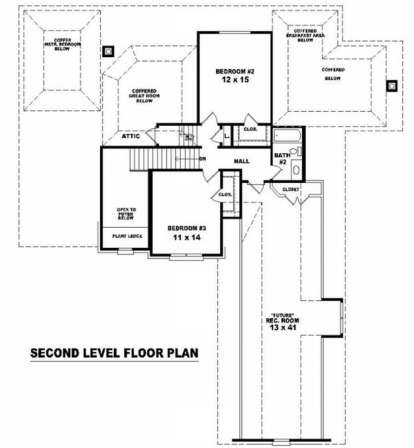Floorplan 2 for House Plan #053-01227