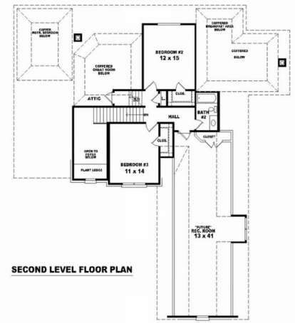Floorplan 2 for House Plan #053-01232