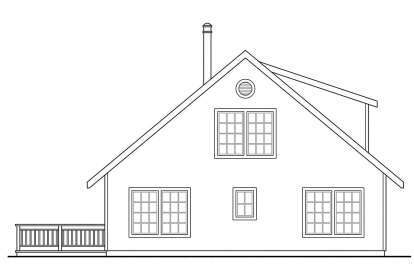 Vacation House Plan #035-00221 Elevation Photo