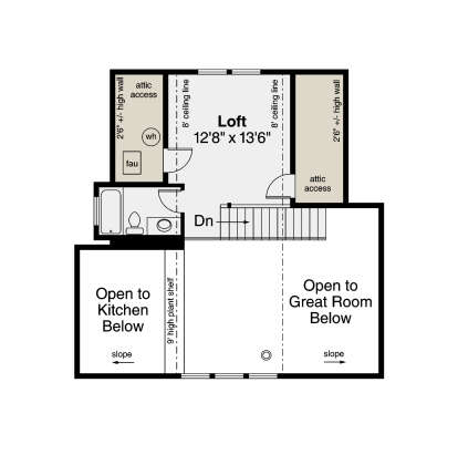 House Plan House Plan #872 Drawing 2