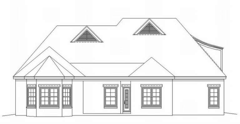 European House Plan #053-01249 Elevation Photo