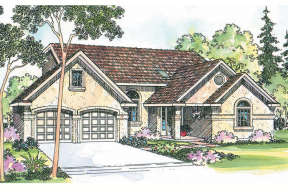 Florida House Plan #035-00222 Elevation Photo