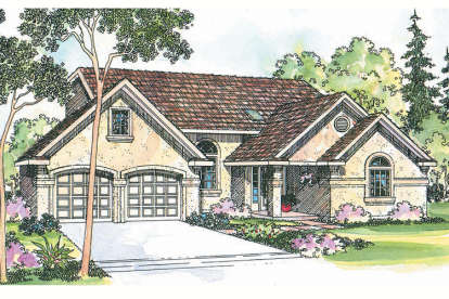 Florida House Plan #035-00222 Elevation Photo