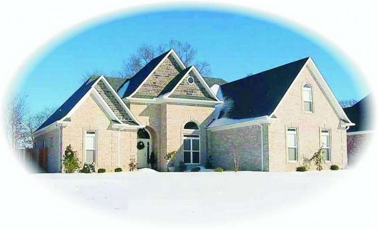 European House Plan #053-01250 Elevation Photo
