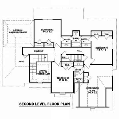 Floorplan 2 for House Plan #053-01257