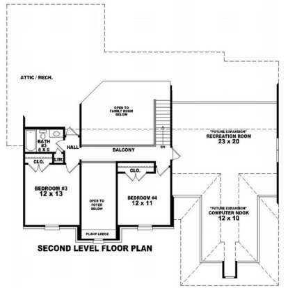 Floorplan 2 for House Plan #053-01258