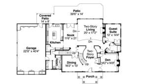 First Floor for House Plan #035-00223