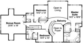 Second Floor for House Plan #035-00223