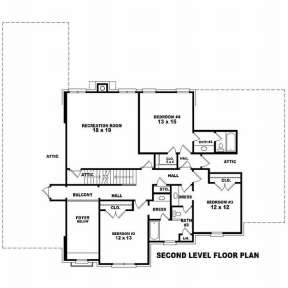 Floorplan 2 for House Plan #053-01264