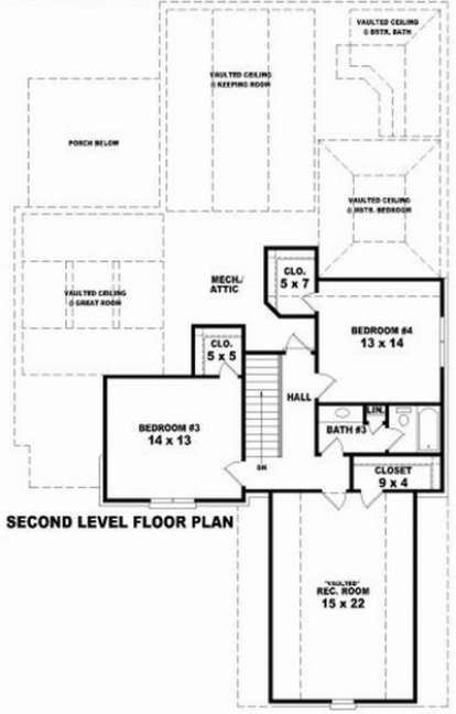 Floorplan 2 for House Plan #053-01268