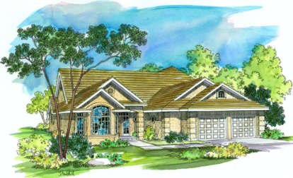 3 Bed, 2 Bath, 2198 Square Foot House Plan - #035-00224