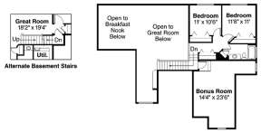 Second Floor for House Plan #035-00224