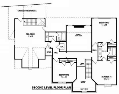 Floorplan 2 for House Plan #053-01274