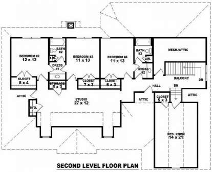 Floorplan 2 for House Plan #053-01285
