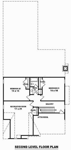 Floorplan 2 for House Plan #053-01293