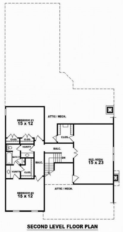 Floorplan 2 for House Plan #053-01294