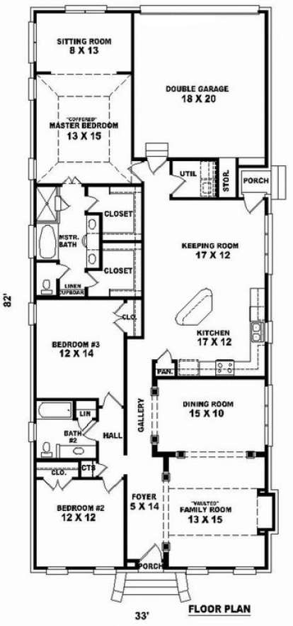 Floorplan1 for House Plan #053-01295