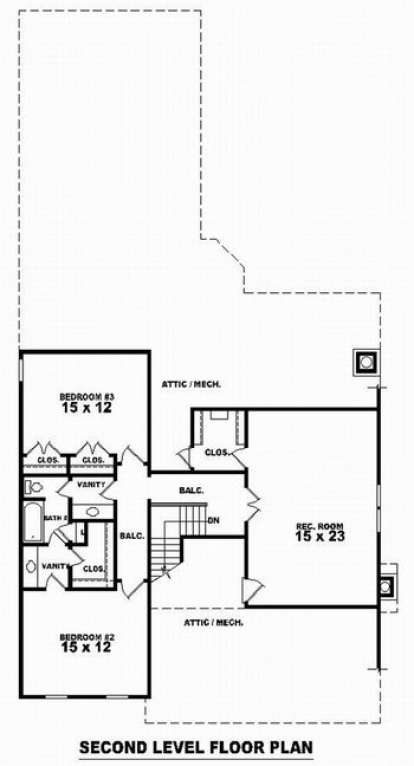 Floorplan 2 for House Plan #053-01297