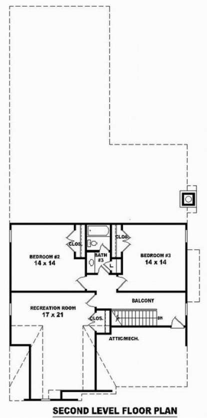 Floorplan 2 for House Plan #053-01298